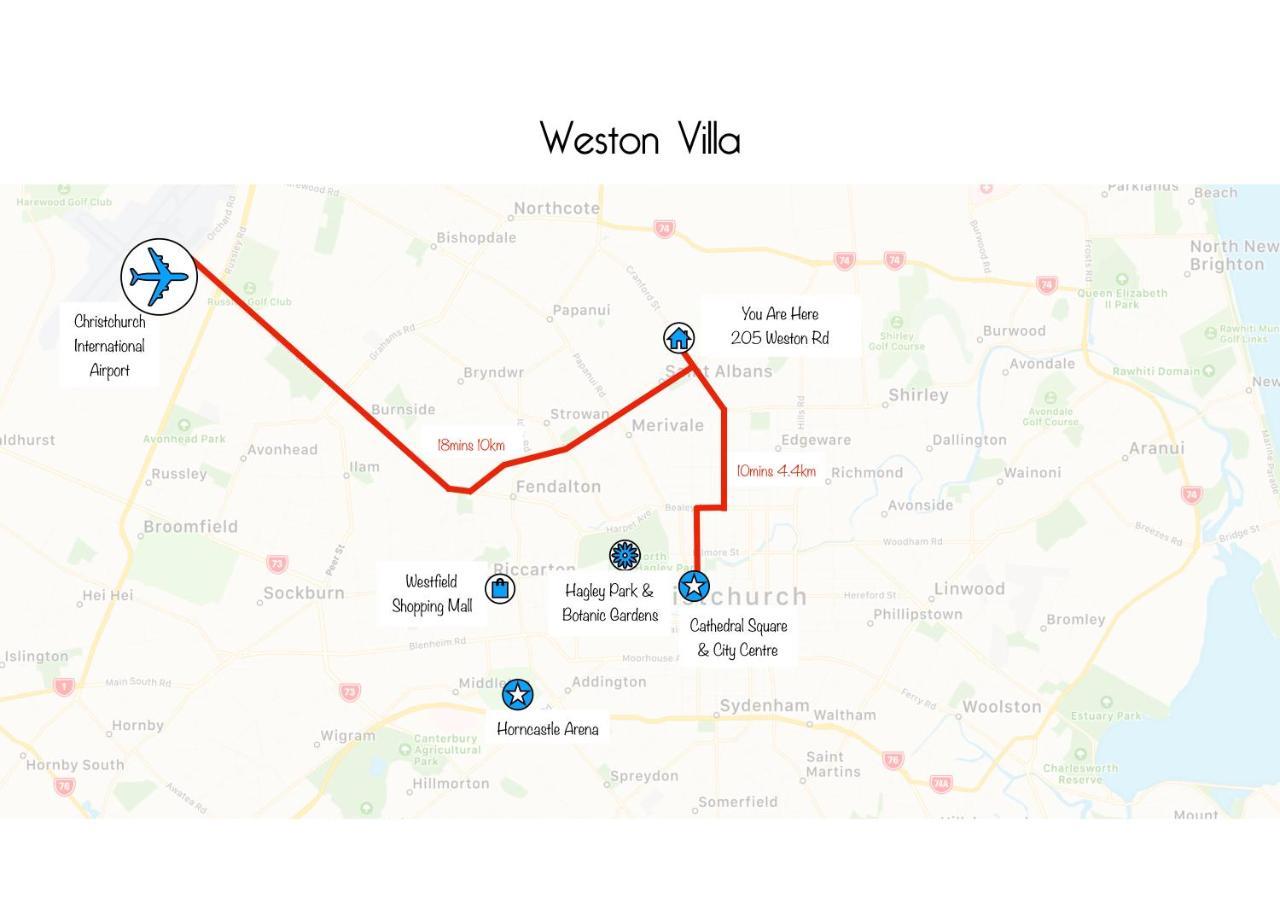 Weston Villa - Spacious & Family Friendly - Bookahome Christchurch Ngoại thất bức ảnh